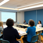 Attachment Theory Seminar**

"A brightly lit conference room during a psychology seminar, featuring Dr. Isabelle Filliozat giving a presentation on attachment theory. Attendees are taking notes and listening attentively. The atmosphere is professional and engaging. Focus on facial expressions showing understanding and interest. fully clothed, modest attire, safe for work, appropriate content, perfect anatomy, natural proportions, professional setting."

**