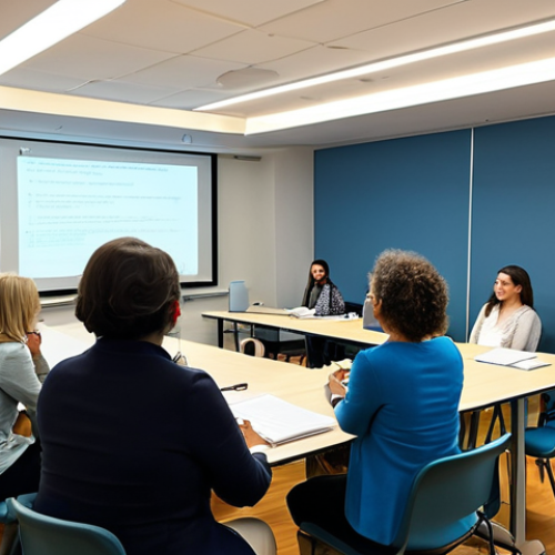 Home 26 Attachment Theory Seminar**
"A brightly lit conference room during a psychology seminar, featuring Dr. Isabelle Filliozat giving a presentation on attachment theory. Attendees are taking notes and listening attentively. The atmosphere is professional and engaging. Focus on facial expressions showing understanding and interest. fully clothed, modest attire, safe for work, appropriate content, perfect anatomy, natural proportions, professional setting."
**