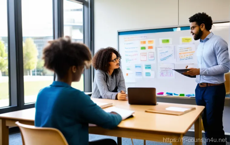 상담심리사 필기시험 출제 경향 - **Professional Development and Collaborative Learning:**
"A diverse group of five adult psycholo...