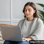 상담심리사와 관련된 산업별 전망 - **Prompt:** A serene and comfortably dressed young woman, around 25-30 years old, is sitting on a pl...