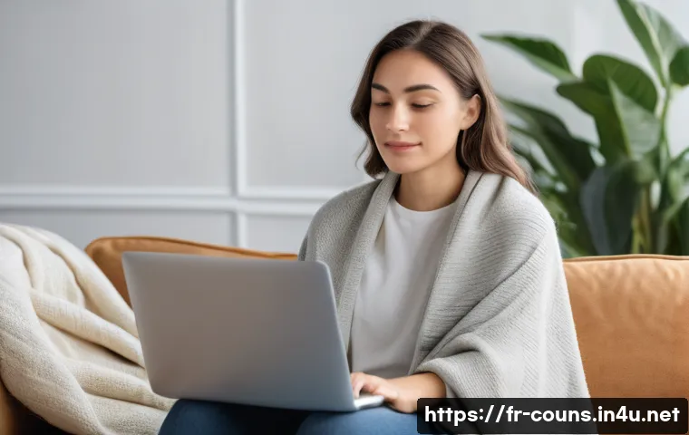 상담심리사와 관련된 산업별 전망 - **Prompt:** A serene and comfortably dressed young woman, around 25-30 years old, is sitting on a pl...