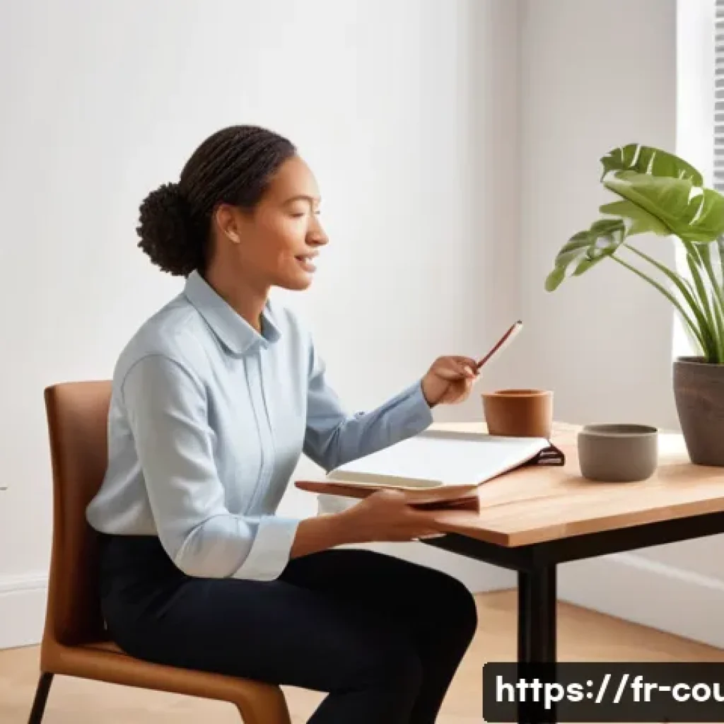 상담심리사에게 유리한 자격증 조합 - A serene therapy room scene featuring a certified cognitive behavioral therapist conducting a sessio...