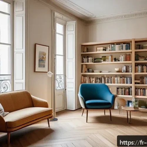 Home 31 상담심리사 면접에서 자주 묻는 질문 - A warm and inviting therapy room scene in a modern Parisian apartment, showcasing a compassionate ps...