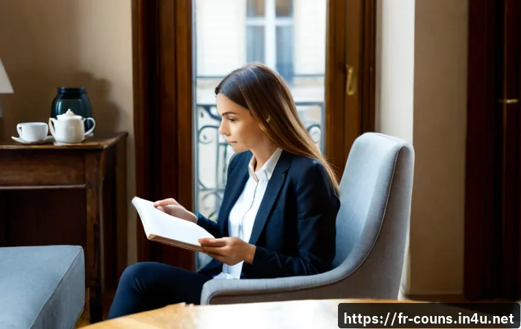 상담심리사 초보자를 위한 가이드 - Photorealistic beginner counseling psychologist in a warm Paris office, a compassionate young profes...